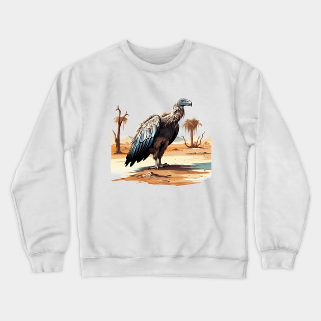 Vulture Bird Crewneck Sweatshirt by zooleisurelife